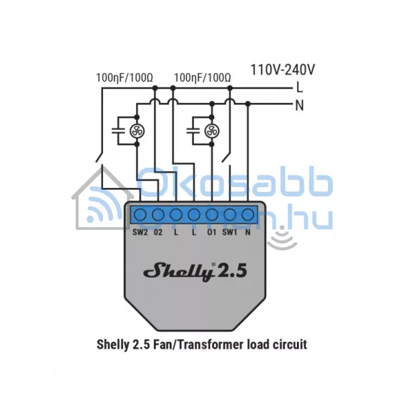 Shelly RC Snubber – zavarszűrő
