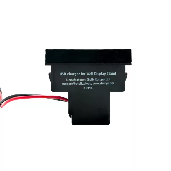 Shelly USB-A + USB-C töltő, kiegészítő modul az asztali tartóhoz, fekete