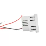 Shelly USB-A + USB-C töltő, kiegészítő modul az asztali tartóhoz, fehér