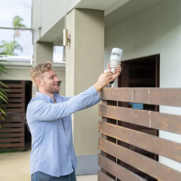 Shelly-Ecowitt WS90 7-in-1 weather station – 7 az 1-ben időjárás állomás, Bluetooth, Zigbee, fehér