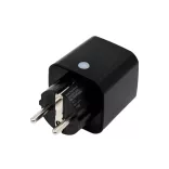 Shelly Plug M Gen3 – Wi-Fi + Bluetooth, Matter kompatibilis, fogyasztásmérős okoskonnektor, fekete