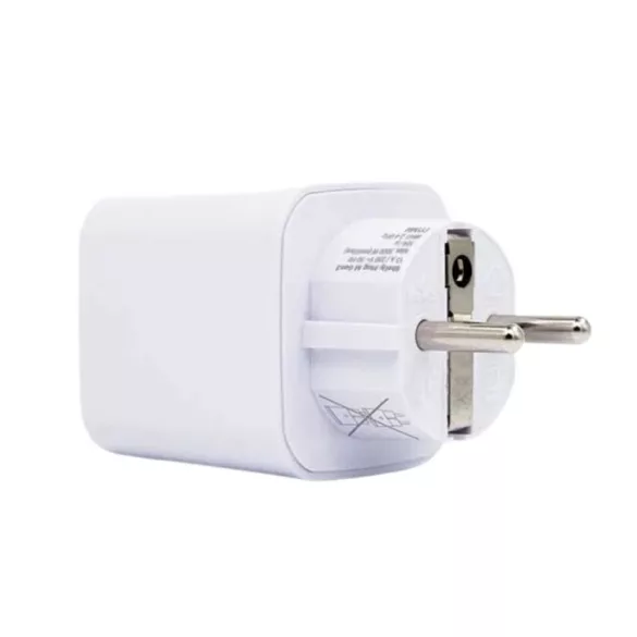 Shelly Plug M Gen3 – Wi-Fi + Bluetooth, Matter kompatibilis, fogyasztásmérős okoskonnektor, fehér