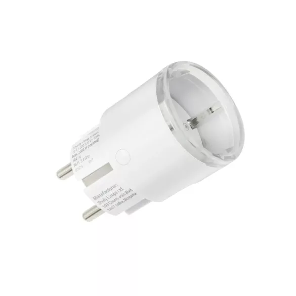 Shelly Plug S Gen3 – fogyasztásmérős okoskonnektor, Wi-Fi, Bluetooth, Matter, fehér