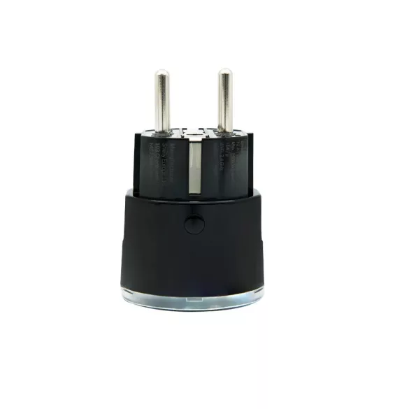 Shelly Wave Plug S – fogyasztásmérős okoskonnektor, Z-Wave LR, fekete