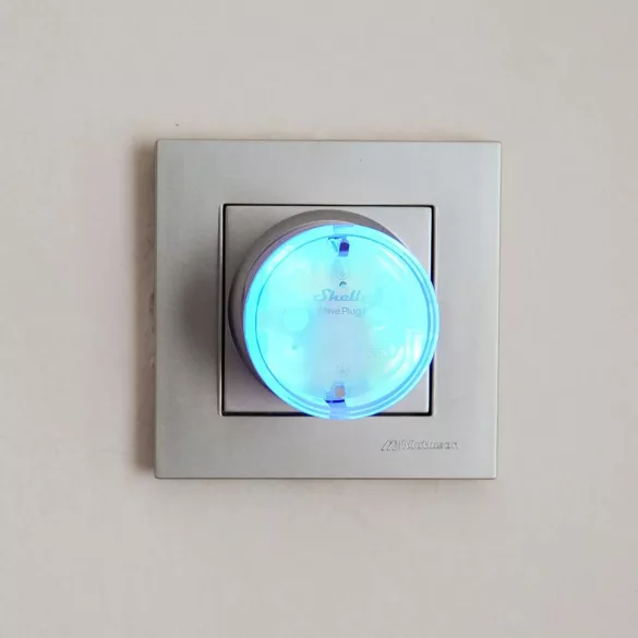Shelly Wave Plug S – fogyasztásmérős okoskonnektor, Z-Wave, fehér