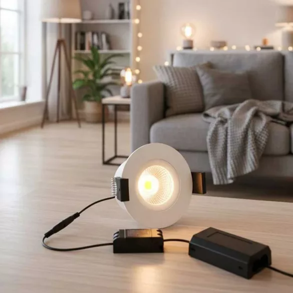 Shelly LightSolutions Hilux DS8 Black – okos spot lámpa, dimmelhető, színhőmérséklet 2200K – 6000K, Wi-Fi, Bluetooth, fekete