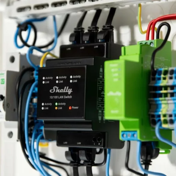 Shelly LAN Switch –  DIN-sínre szerelhető LAN switch