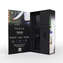 Shelly LOQED – okos zár, Wi-Fi, Bluetooth, fekete