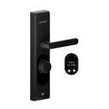Shelly LOQED – okos zár, Wi-Fi, Bluetooth, fekete