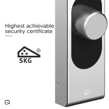 Shelly LOQED – okos zár, Wi-Fi, Bluetooth, ezüst színű