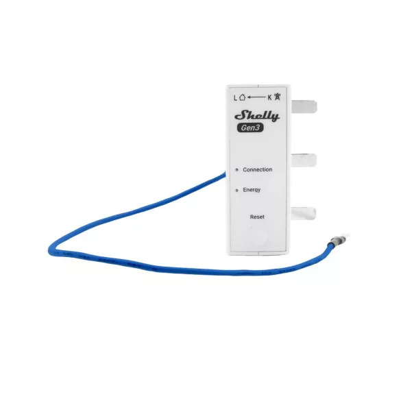 Shelly 3EM-63T Gen3 – három fázisú fogyasztásmérő, Wi-Fi, Bluetooth