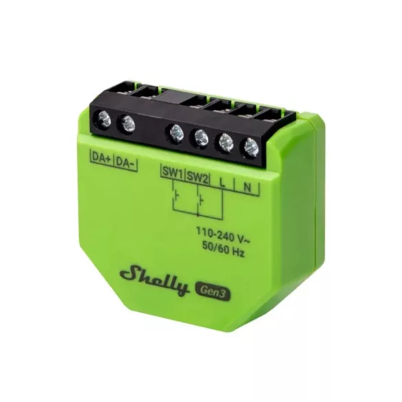 Shelly DALI Dimmer Gen3 – DALI világításvezérlő modul, Wi-Fi, Bluetooth