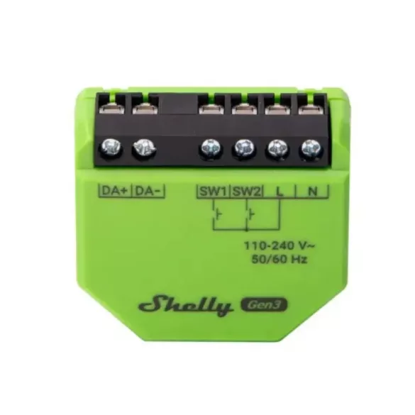 Shelly DALI Dimmer Gen3 – DALI világításvezérlő modul, Wi-Fi, Bluetooth