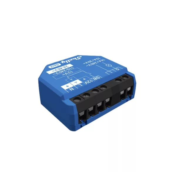 Shelly 1 Gen3 – egy áramkörös relé, Wi-Fi,  Bluetooth, Matter