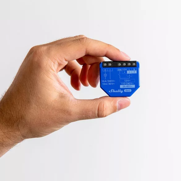 Shelly 1 Gen3 – egy áramkörös relé, Wi-Fi,  Bluetooth, Matter