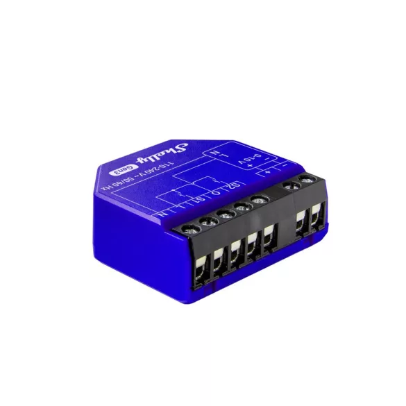 Shelly Dimmer 0/1-10V PM Gen3 – 0-10V / 1-10V relémodul, Wi-Fi, Bluetooth