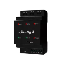   Shelly Pro 3 – három áramkörös relé, DIN, Wi-Fi, Bluetooth, Ethernet