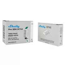   Shelly Pro 3EM 3CT63 – háromfázisú fogyasztásmérő, DIN, Wi-Fi, Bluetooth, Ethernet, Modbus