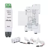 Shelly Pro 3EM 3CT63 – háromfázisú fogyasztásmérő, DIN, Wi-Fi, Bluetooth, Ethernet, Modbus
