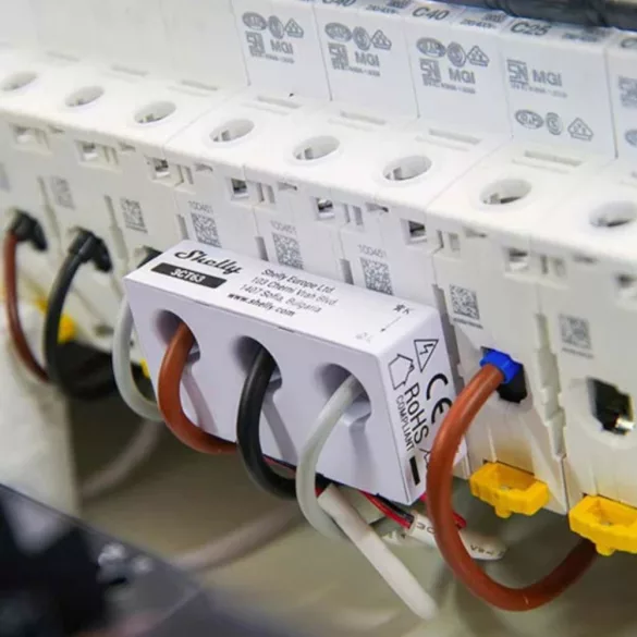 Shelly Pro 3EM 3CT63 – háromfázisú fogyasztásmérő, DIN, Wi-Fi, Bluetooth, Ethernet, Modbus