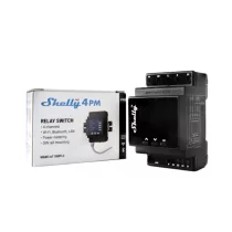   Shelly Pro 4PM – négy áramkörös relé, DIN, Wi-Fi, Ethernet, Bluetooth