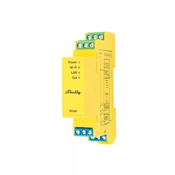 Shelly Pro RGBWW PM – LED vezérlő, DIN, Wi-Fi, Ethernet, Bluetooth