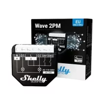   Shelly Qubino Wave 2PM – két áramkörös relé, fogyasztásmérés,  Z-Wave