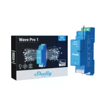   Shelly Qubino Wave Pro 1 – egy áramkörös relé, DIN, Z-Wave