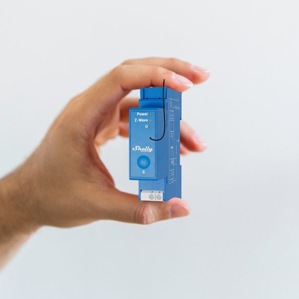Shelly Qubino Wave Pro 1 – egy áramkörös relé, DIN, Z-Wave
