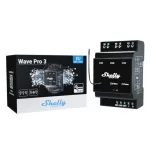 Shelly Wave Pro 3 LR – három áramkörös relé, DIN, Z-Wave EU Long Range