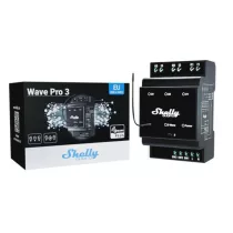   Shelly Wave Pro 3 LR – három áramkörös relé, DIN, Z-Wave EU Long Range