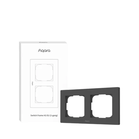 Aqara Switch Frame H2 Grey – szürke dupla EU sorolókeret (FE-X01DG)