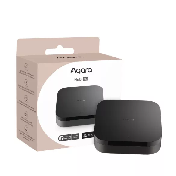 Aqara Hub M3 – központi egység hangszóróval, Bluetooth, Ethernet, Zigbee, Thread + IR hub (HM-G01D)