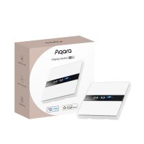   Aqara Display Switch V1 EU – okos villanykapcsoló LCD kijelzővel, Bluetooth, Zigbee, Matter (WS-K02D)