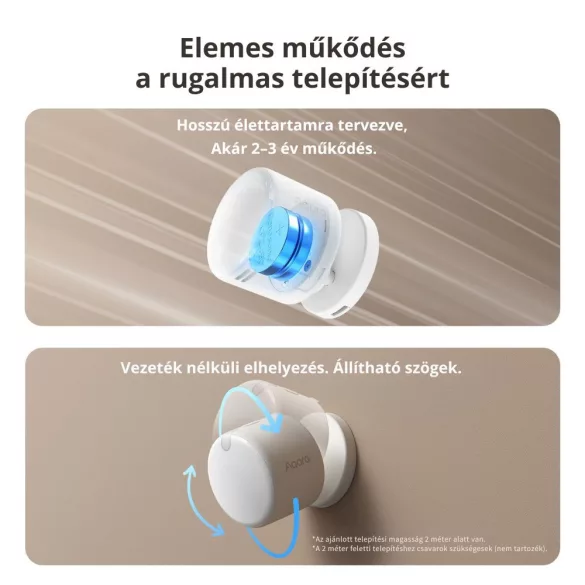 Aqara Presence Multi-Sensor FP300 – jelenlétérzékelő, fény és pára érzékelő, hőmérő