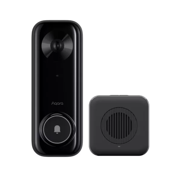 Aqara Doorbell Camera G400 Select (Wired) – okos kaputelefon, AI ember, kisállat és csomag felismeréssel, Wi-Fi 6, fekete (DB-C03D)