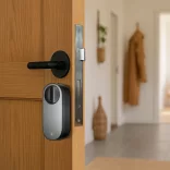 Aqara U200 Smart Lock Lite – utólag felszerelhető okos zár, fekete, Bluetooth, Thread (EL-D03D)