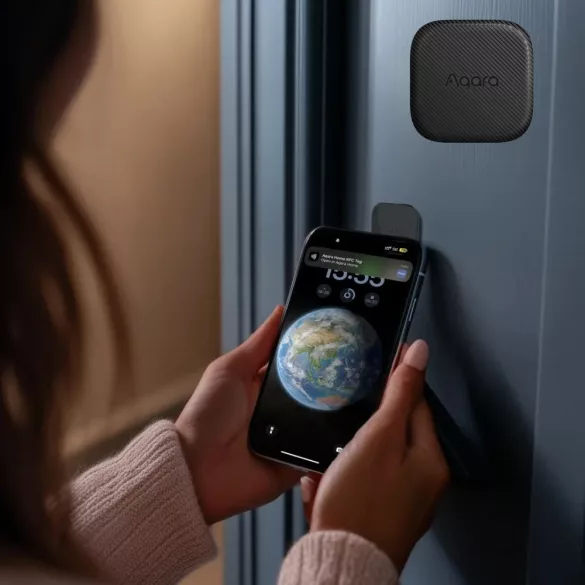 Aqara U200 Smart Lock Lite – utólag felszerelhető okos zár, fekete, Bluetooth, Thread (EL-D03D)