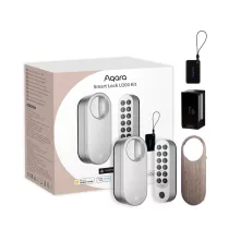   Aqara U200 Smart Lock – utólag felszerelhető okos zár + külső egység, ezüst, Bluetooth, Thread (EL-D02S)