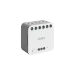 Aqara Dual Relay Module T2 – mini 2 áramkörös relémodul, fogyasztásméréssel, redőnyvezérléshez, Zigbee (DCM-K01)