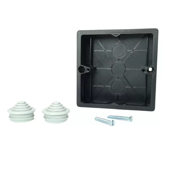 Kiemelő keret villanykapcsolókhoz, Shelly Wall Display-hez, Sonoff NSPanel-hez, NSPanel Pro-hoz, fekete