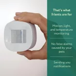 frient Motion Sensor 2 Pet  – PIR mozgás-, megvilágítás- és hőmérséklet-érzékelő, Zigbee (MOSZB-153)