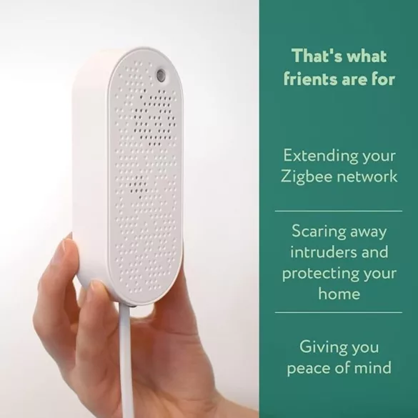 frient Smart Siren – hálózati tápellátású beltéri sziréna, 95 dB, Zigbee (SIRZB-111)