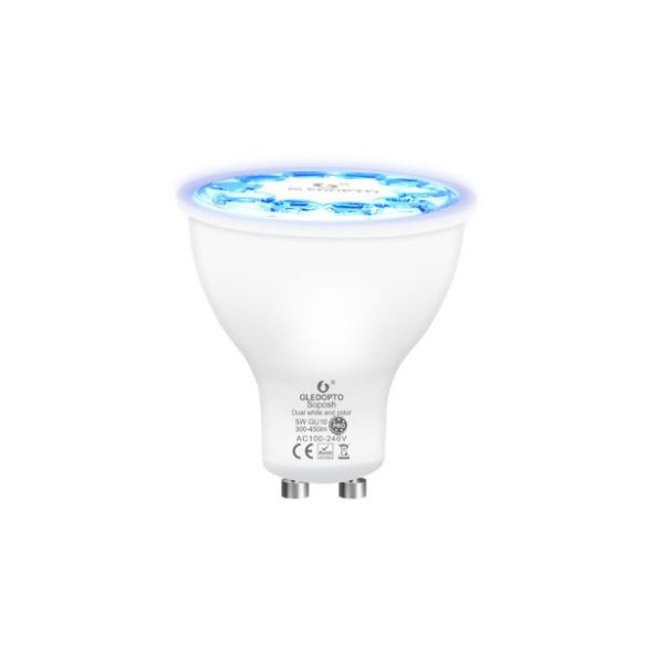 Gledopto GU10  fehér és színes izzó, Zigbee 3.0, RF (GL-S-006P)