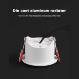 Gledopto süllyesztett LED spot lámpa, 800 lm, fehér keret, Zigbee 3.0, RF (GL-D-009P)