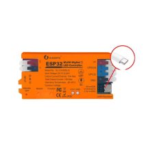  Gledopto GL-C-016WL-D Wi-Fi-s RGBIC LED vezérlés, 5V-24V DC, WLED firmware-rel, mikrofonnal, egyedi DIY firmware támogatással