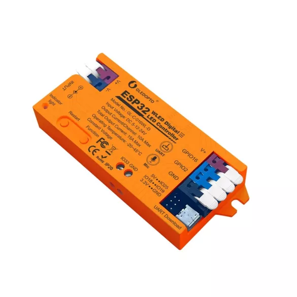 Gledopto WLED digitális LED vezérlő, mikrofonnal, Wi-Fi (GL-C-016WL-D)