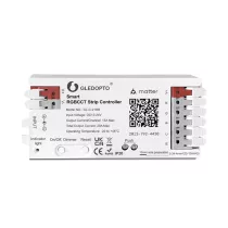   Gledopto Matter Smart LED Controller –  5-az-1-ben RGBCCT LED vezérlő, 20A, Wi-Fi, Matter, (GL-C-218M)