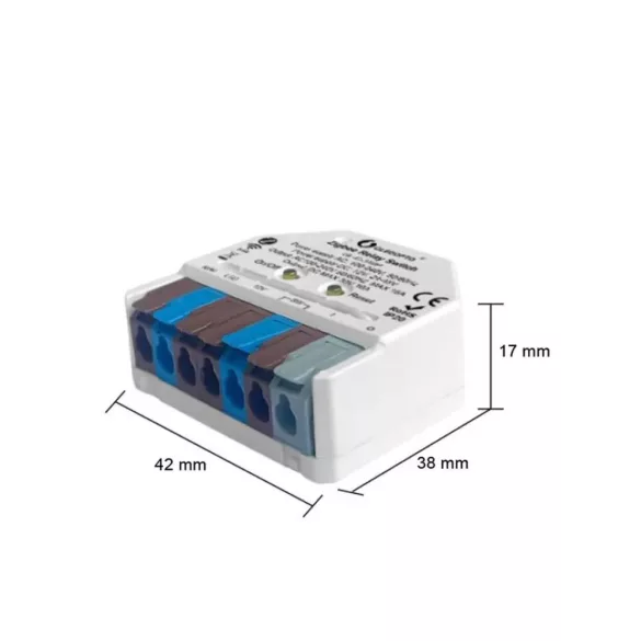 Gledopto relémodul (feszültségmentes kapcsolás), Zigbee 3.0, RF (GL-C-310P)