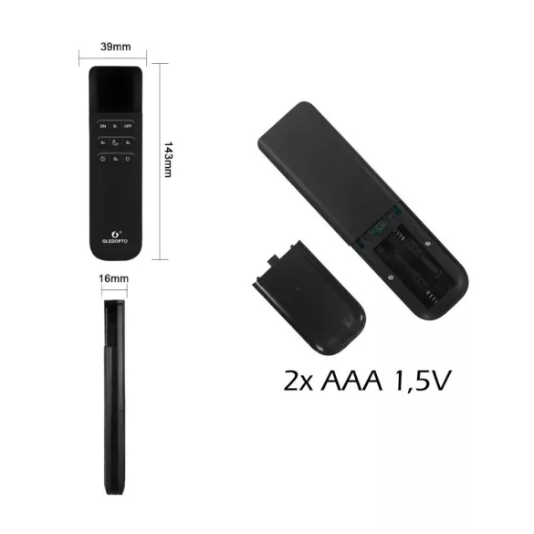 Gledopto Wi-Fi-s távirányító WLED eszközökhöz (GL-RC-001WL)